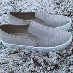 Textured Slip-On Sneakers